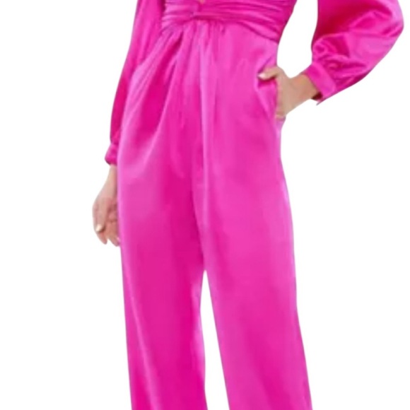 Mac Duggal Elegant Pink Jumpsuit - Picture 1 of 14